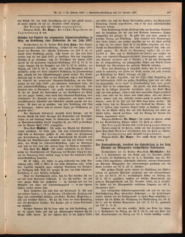 Amtsblatt der landesfürstlichen Hauptstadt Graz 18970220 Seite: 5