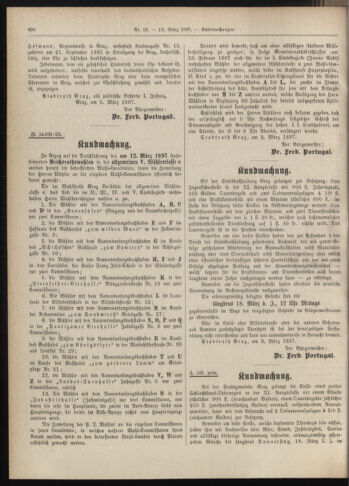 Amtsblatt der landesfürstlichen Hauptstadt Graz 18970310 Seite: 44