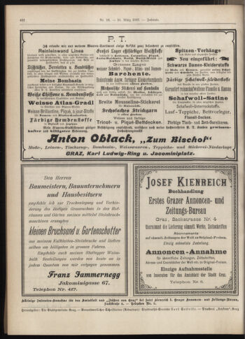 Amtsblatt der landesfürstlichen Hauptstadt Graz 18970310 Seite: 46