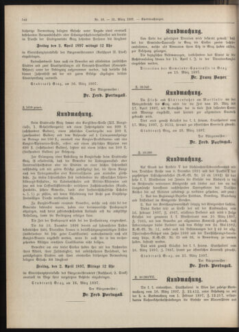 Amtsblatt der landesfürstlichen Hauptstadt Graz 18970331 Seite: 26