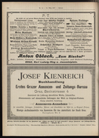 Amtsblatt der landesfürstlichen Hauptstadt Graz 18970331 Seite: 28