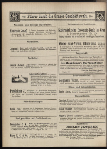 Amtsblatt der landesfürstlichen Hauptstadt Graz 18970420 Seite: 28