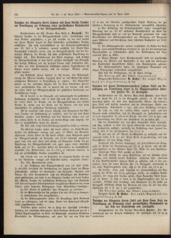 Amtsblatt der landesfürstlichen Hauptstadt Graz 18970420 Seite: 8