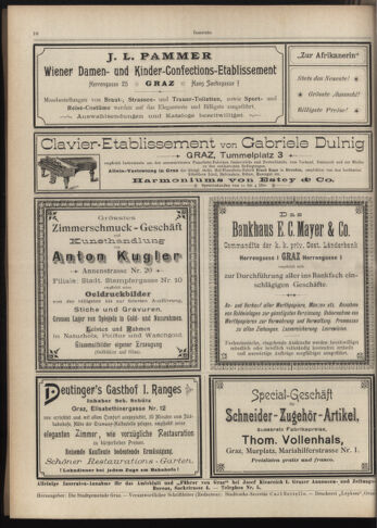 Amtsblatt der landesfürstlichen Hauptstadt Graz 18970430 Seite: 38