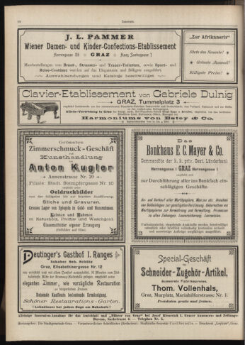 Amtsblatt der landesfürstlichen Hauptstadt Graz 18970510 Seite: 28