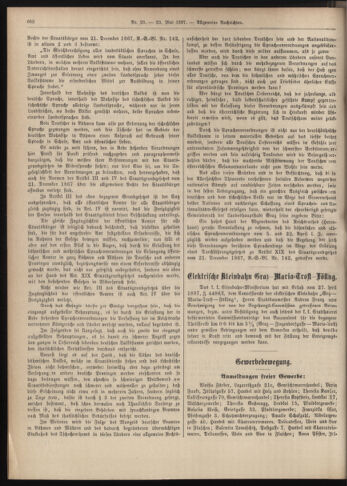 Amtsblatt der landesfürstlichen Hauptstadt Graz 18970520 Seite: 20