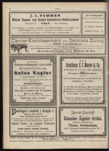 Amtsblatt der landesfürstlichen Hauptstadt Graz 18970520 Seite: 36