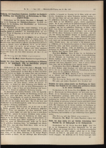 Amtsblatt der landesfürstlichen Hauptstadt Graz 18970601 Seite: 19