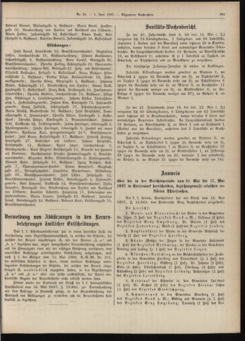 Amtsblatt der landesfürstlichen Hauptstadt Graz 18970601 Seite: 23