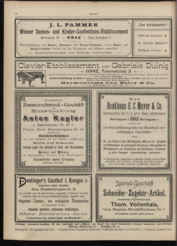 Amtsblatt der landesfürstlichen Hauptstadt Graz 18970601 Seite: 42