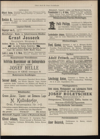 Amtsblatt der landesfürstlichen Hauptstadt Graz 18970610 Seite: 27