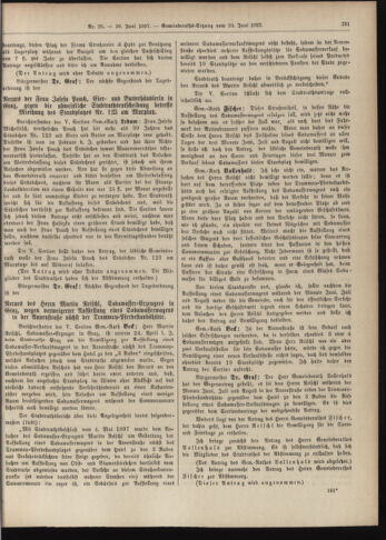 Amtsblatt der landesfürstlichen Hauptstadt Graz 18970620 Seite: 19