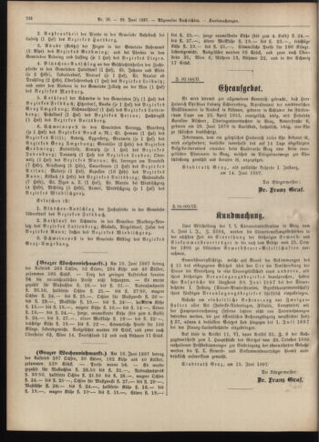 Amtsblatt der landesfürstlichen Hauptstadt Graz 18970620 Seite: 24