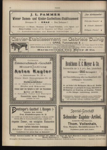 Amtsblatt der landesfürstlichen Hauptstadt Graz 18970620 Seite: 40