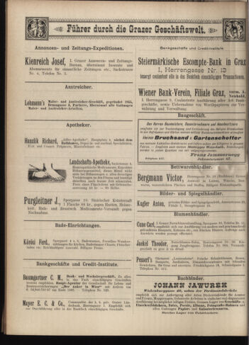 Amtsblatt der landesfürstlichen Hauptstadt Graz 18970630 Seite: 28