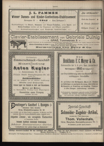 Amtsblatt der landesfürstlichen Hauptstadt Graz 18970630 Seite: 34