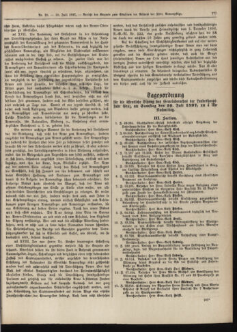 Amtsblatt der landesfürstlichen Hauptstadt Graz 18970710 Seite: 11