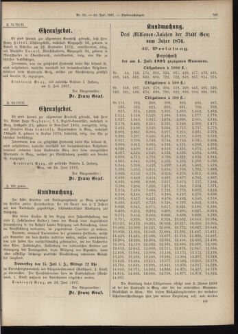 Amtsblatt der landesfürstlichen Hauptstadt Graz 18970710 Seite: 17