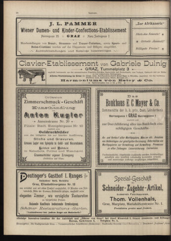 Amtsblatt der landesfürstlichen Hauptstadt Graz 18970710 Seite: 30