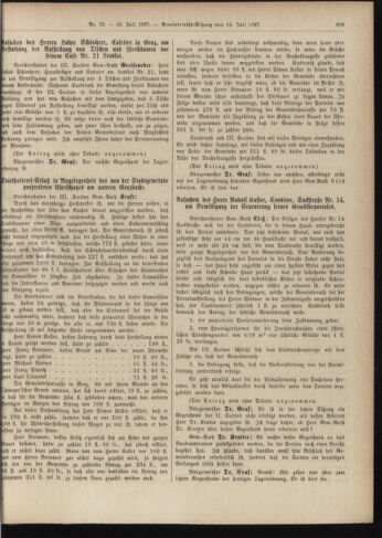 Amtsblatt der landesfürstlichen Hauptstadt Graz 18970720 Seite: 23