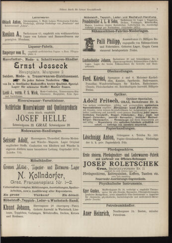 Amtsblatt der landesfürstlichen Hauptstadt Graz 18970720 Seite: 35