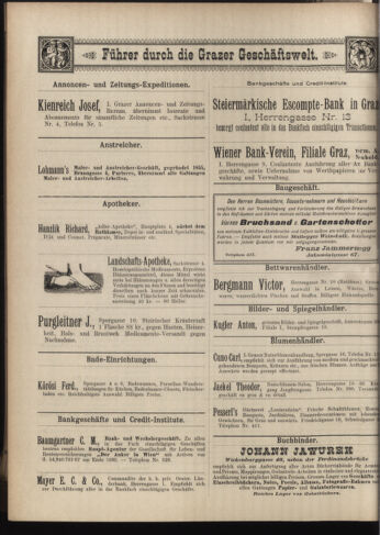 Amtsblatt der landesfürstlichen Hauptstadt Graz 18970820 Seite: 20