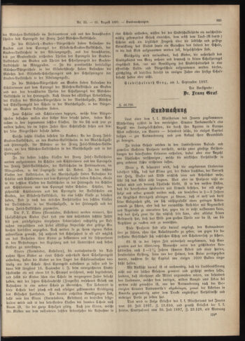 Amtsblatt der landesfürstlichen Hauptstadt Graz 18970831 Seite: 11