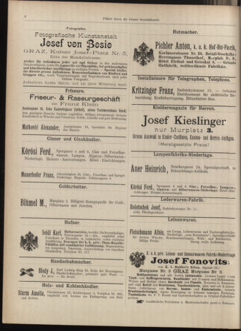 Amtsblatt der landesfürstlichen Hauptstadt Graz 18970910 Seite: 22