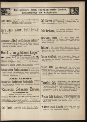 Amtsblatt der landesfürstlichen Hauptstadt Graz 18970910 Seite: 25