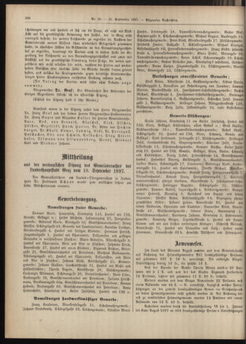 Amtsblatt der landesfürstlichen Hauptstadt Graz 18970921 Seite: 22