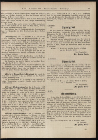 Amtsblatt der landesfürstlichen Hauptstadt Graz 18970921 Seite: 25