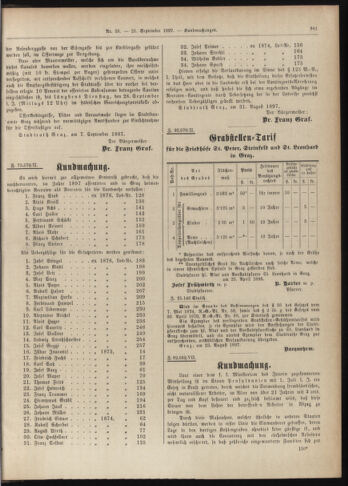 Amtsblatt der landesfürstlichen Hauptstadt Graz 18970921 Seite: 27