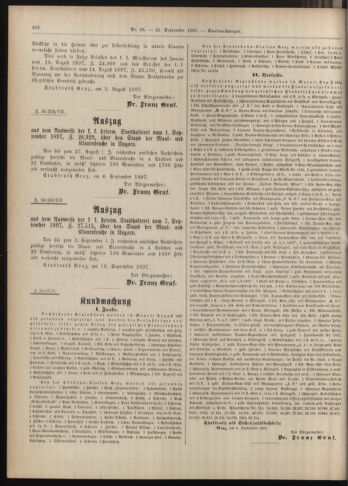 Amtsblatt der landesfürstlichen Hauptstadt Graz 18970921 Seite: 28