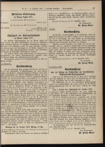 Amtsblatt der landesfürstlichen Hauptstadt Graz 18970930 Seite: 21