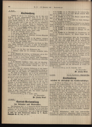 Amtsblatt der landesfürstlichen Hauptstadt Graz 18970930 Seite: 22