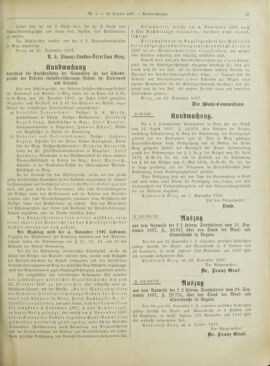 Amtsblatt der landesfürstlichen Hauptstadt Graz 18971010 Seite: 23