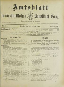 Amtsblatt der landesfürstlichen Hauptstadt Graz 18971031 Seite: 1