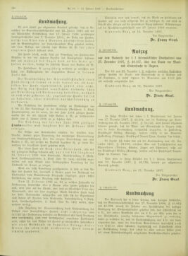 Amtsblatt der landesfürstlichen Hauptstadt Graz 18980111 Seite: 44