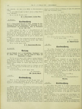 Amtsblatt der landesfürstlichen Hauptstadt Graz 18980210 Seite: 42