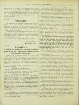 Amtsblatt der landesfürstlichen Hauptstadt Graz 18980220 Seite: 22