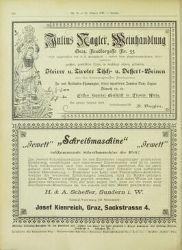 Amtsblatt der landesfürstlichen Hauptstadt Graz 18980220 Seite: 28