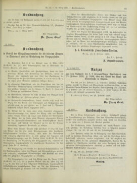 Amtsblatt der landesfürstlichen Hauptstadt Graz 18980310 Seite: 47