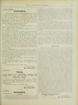 Amtsblatt der landesfürstlichen Hauptstadt Graz 18980320 Seite: 21