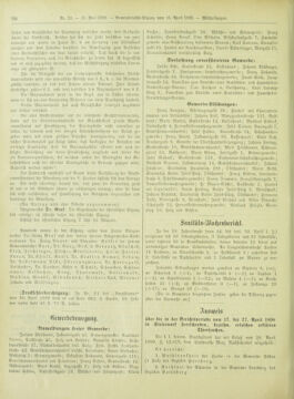 Amtsblatt der landesfürstlichen Hauptstadt Graz 18980510 Seite: 22