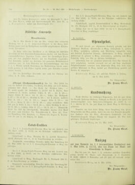 Amtsblatt der landesfürstlichen Hauptstadt Graz 18980520 Seite: 20