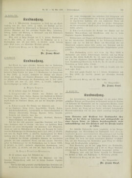 Amtsblatt der landesfürstlichen Hauptstadt Graz 18980520 Seite: 21