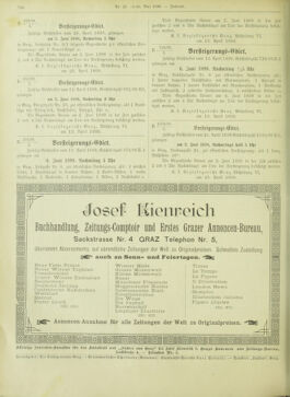 Amtsblatt der landesfürstlichen Hauptstadt Graz 18980520 Seite: 24