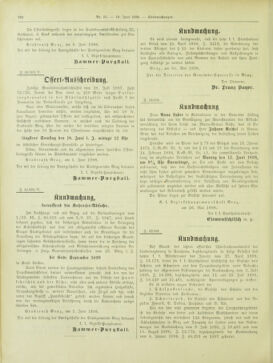 Amtsblatt der landesfürstlichen Hauptstadt Graz 18980610 Seite: 22