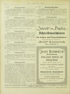 Amtsblatt der landesfürstlichen Hauptstadt Graz 18980621 Seite: 16