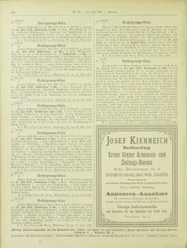 Amtsblatt der landesfürstlichen Hauptstadt Graz 18980710 Seite: 16